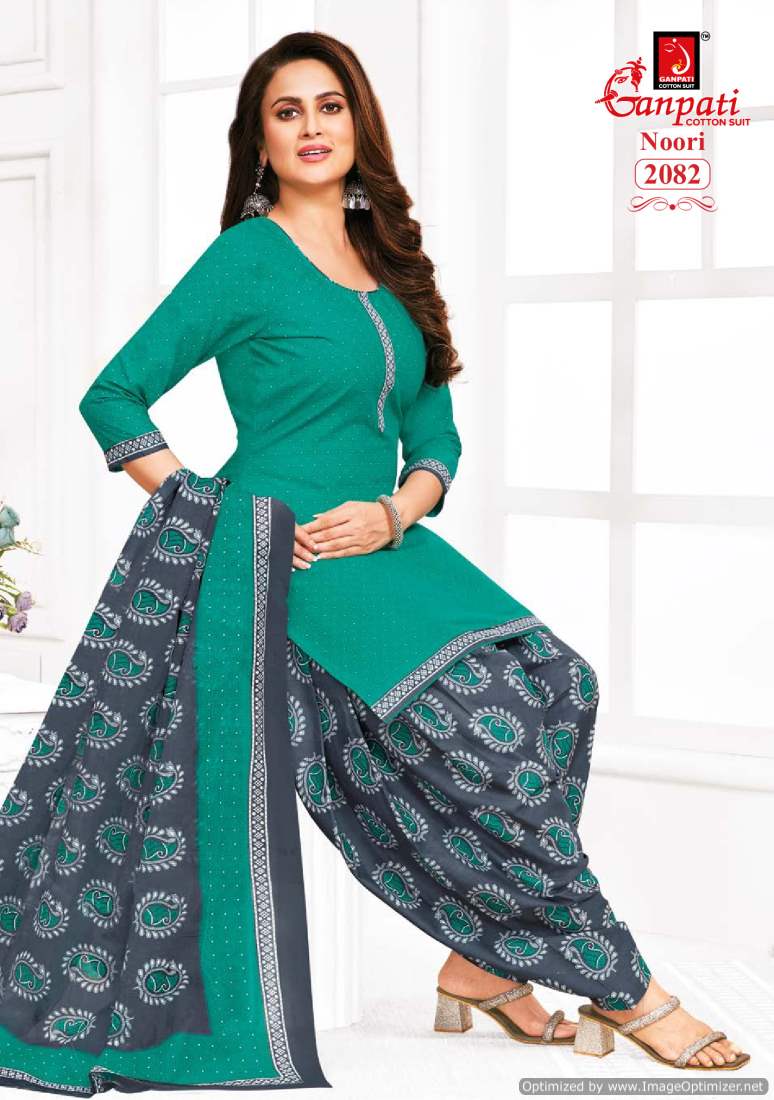 Noori Vol 9 By Ganpati Printed Cotton Dress Material Wholesale Clothing Distributors In India